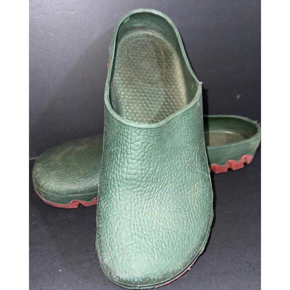 Parkside Rubber Work Mule Green Slip On Italian Made Garden Unisex Slides 7/8M - Picture 1 of 11
